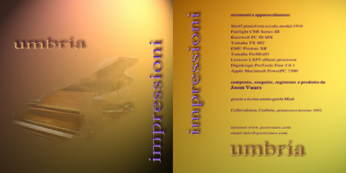 CD booklet Umbria Impressioni